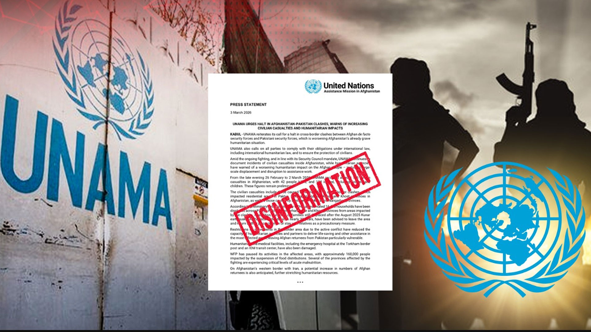 اقوام متحدہ کےاسسٹنٹ مشن اِن افغانستان کی  جانبدارانہ رپورٹ شائع، دہشتگرد گروہوں کے ٹھکانوں پر مکمل خاموشی، سیاسی حلقوں کے شدید تحفظات