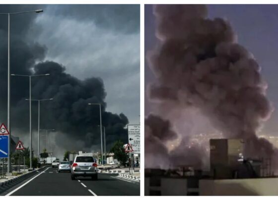 ایران کیجانب سے اسرائیل سمیت خلیجی ممالک کے مختلف امریکی اڈوں پر ڈرون و میزائل حملے جاری