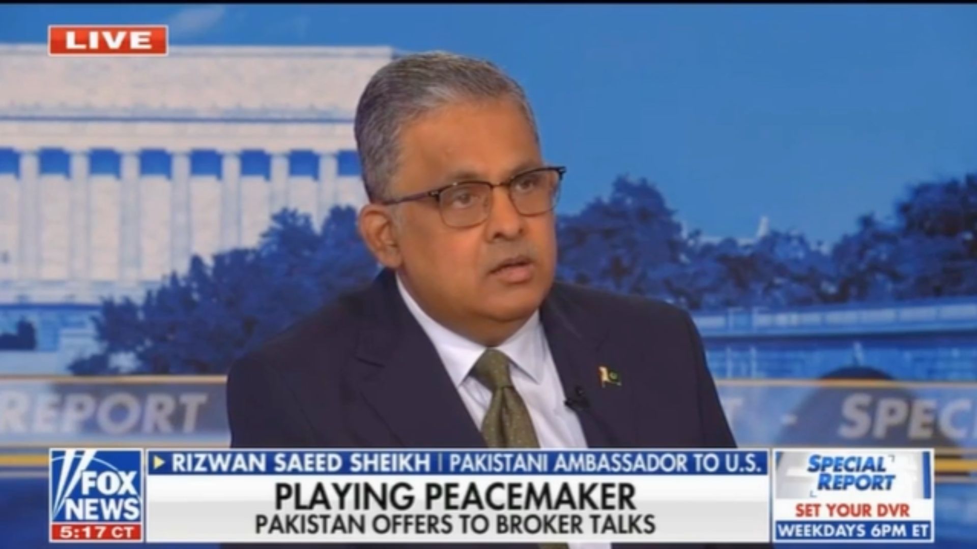 افغانستان سے جنم لینے والی ریاستی دہشت گردی کے واضح شواہد موجود ہیں، امریکہ میں تعینات پاکستان کے سفیر رضوان سعید شیخ کا انٹرویو