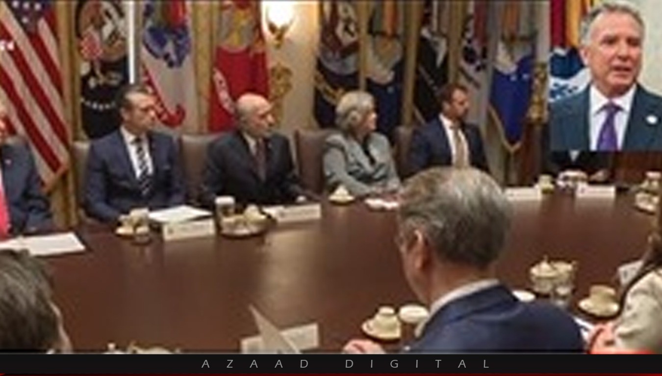 امریکہ ایران مذاکرات میں پاکستان ثالث  کا کردار ادا کررہا ہے،  امریکی کابینہ اجلاس میں باضابطہ تصدیق