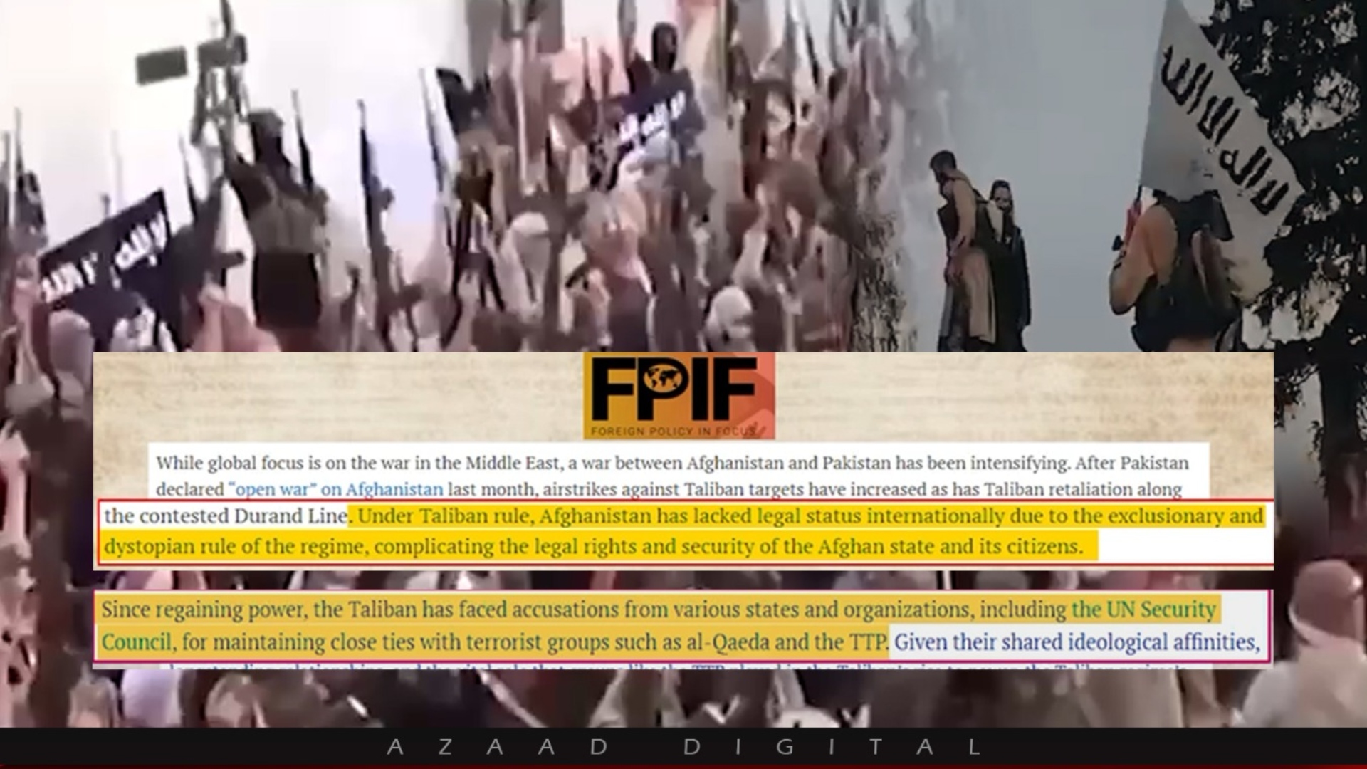 دہشتگرد گروہوں کی سرپرستی اور انسانی حقوق کی پامالی، افغان طالبان  رجیم کا سفاک چہرہ بے نقاب