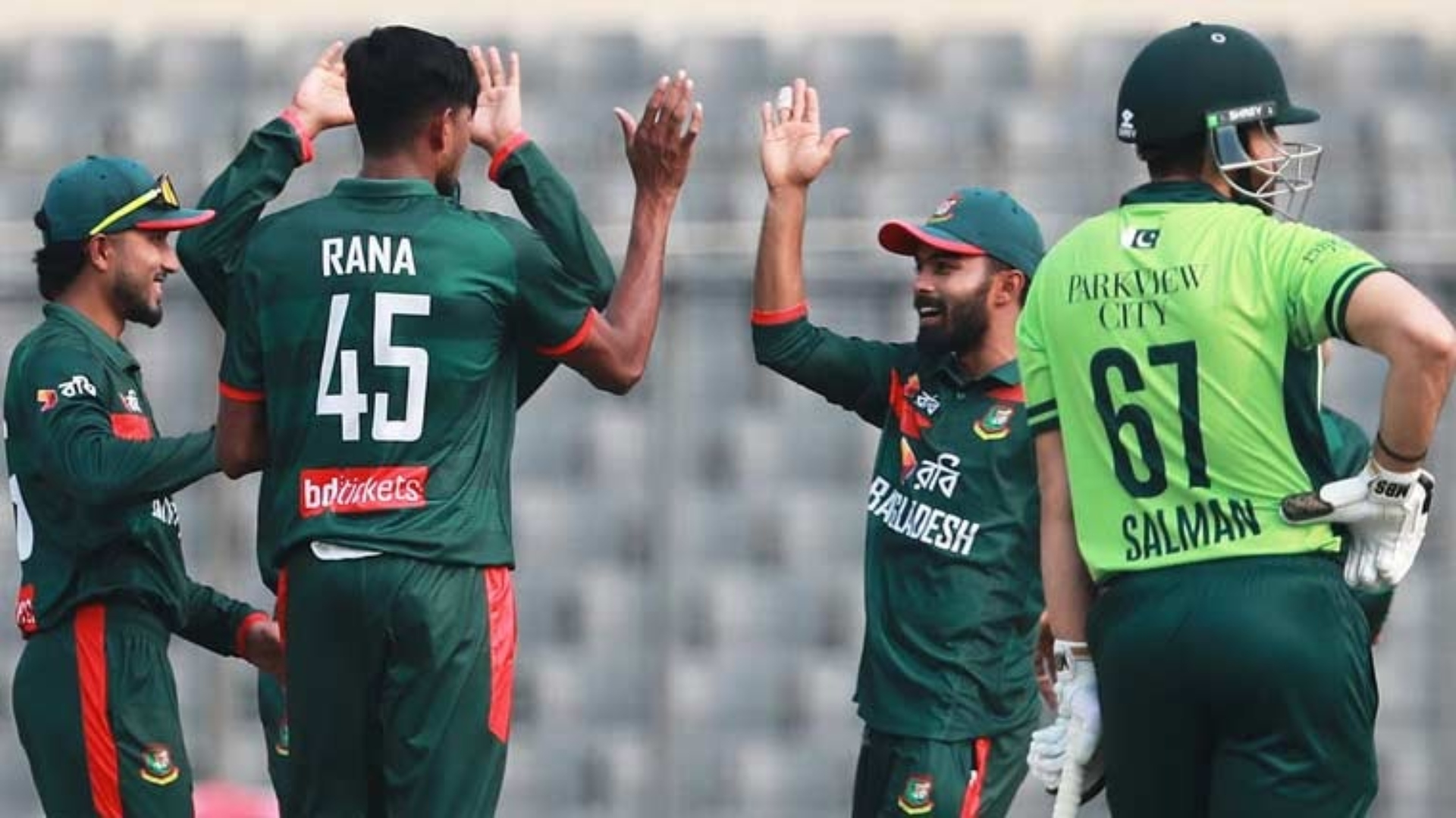 پاکستان اور بنگلادیش کے درمیان دوسرا ون ڈے آج کھیلا جائے گا