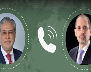 اسحاق ڈار کا اردنی ہم منصب ایمن صفادی سے ٹیلیفونک رابطہ ، علاقائی صورتحال پر تبادلہ خیال