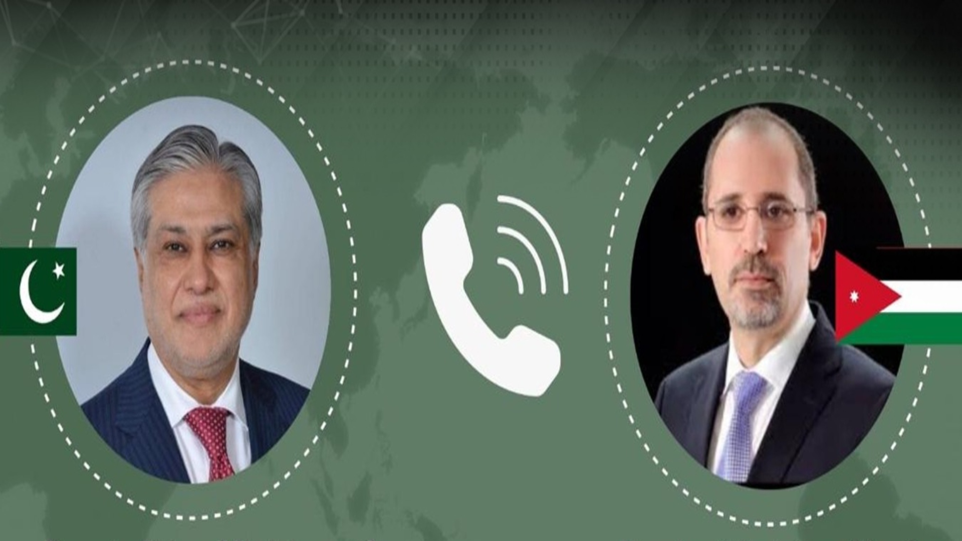 اسحاق ڈار کا اردنی ہم منصب ایمن صفادی سے ٹیلیفونک  رابطہ ، علاقائی صورتحال پر تبادلہ خیال