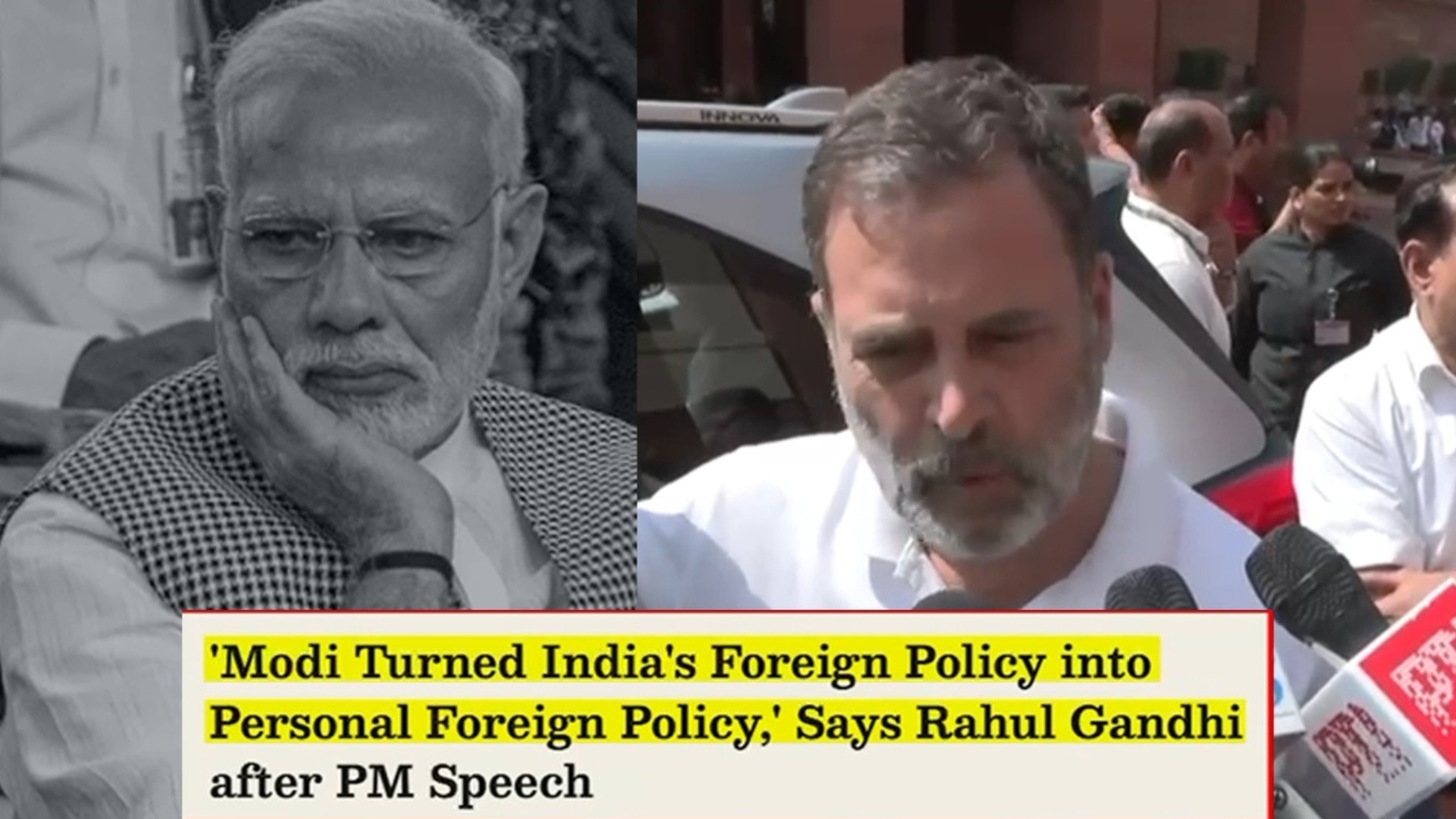 نااہل مودی کی ناکام اور منافقانہ خارجہ پالیسی پر اپوزیشن لیڈر بھی سیخ پا