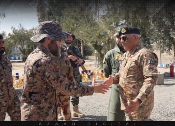 کمانڈر 12 کور لیفٹیننٹ جنرل راحت نسیم خان کا ژوب اور سمبازہ سیکٹر کا دورہ