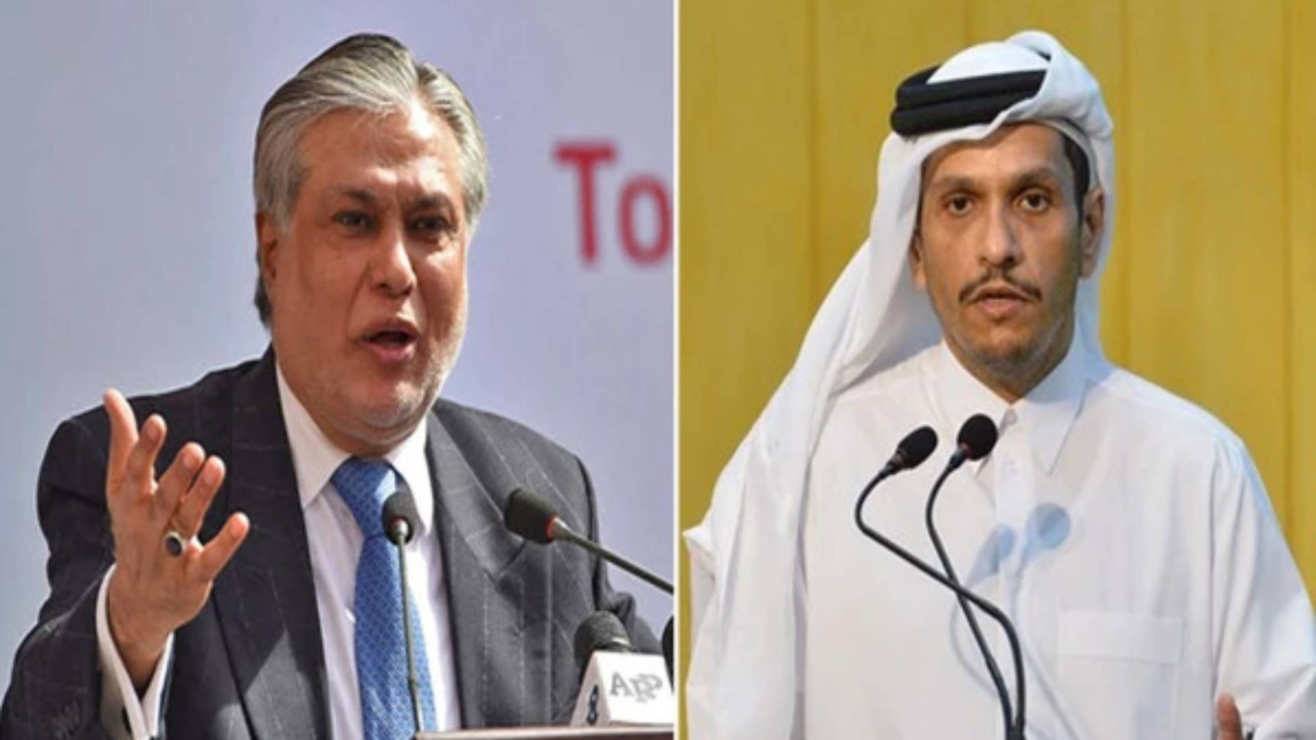 پاکستان اور قطر کا خطے میں امن کیلئے سفارتی کوششیں تیز کرنے کا عزم