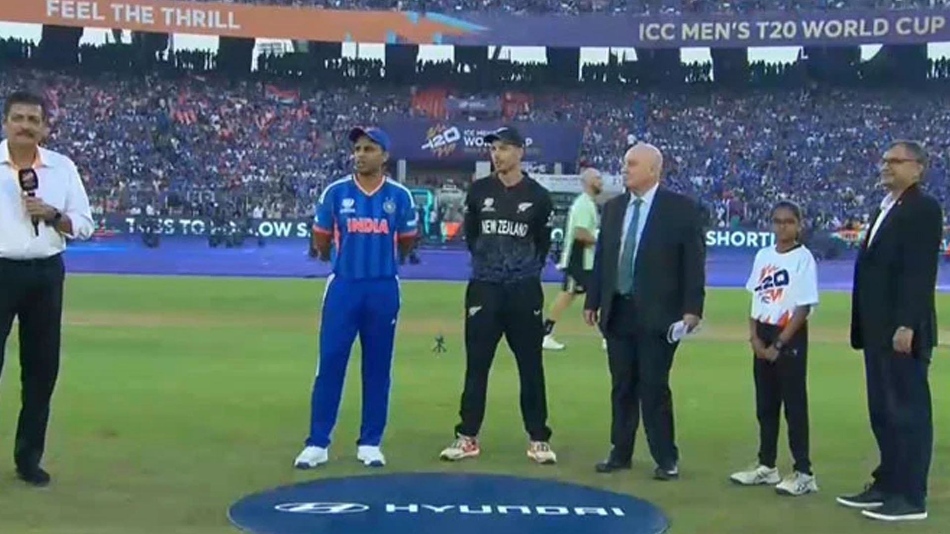 ٹی 20 ورلڈکپ فائنل  ،نیوزی لینڈ اور بھارت کے درمیان میچ جاری