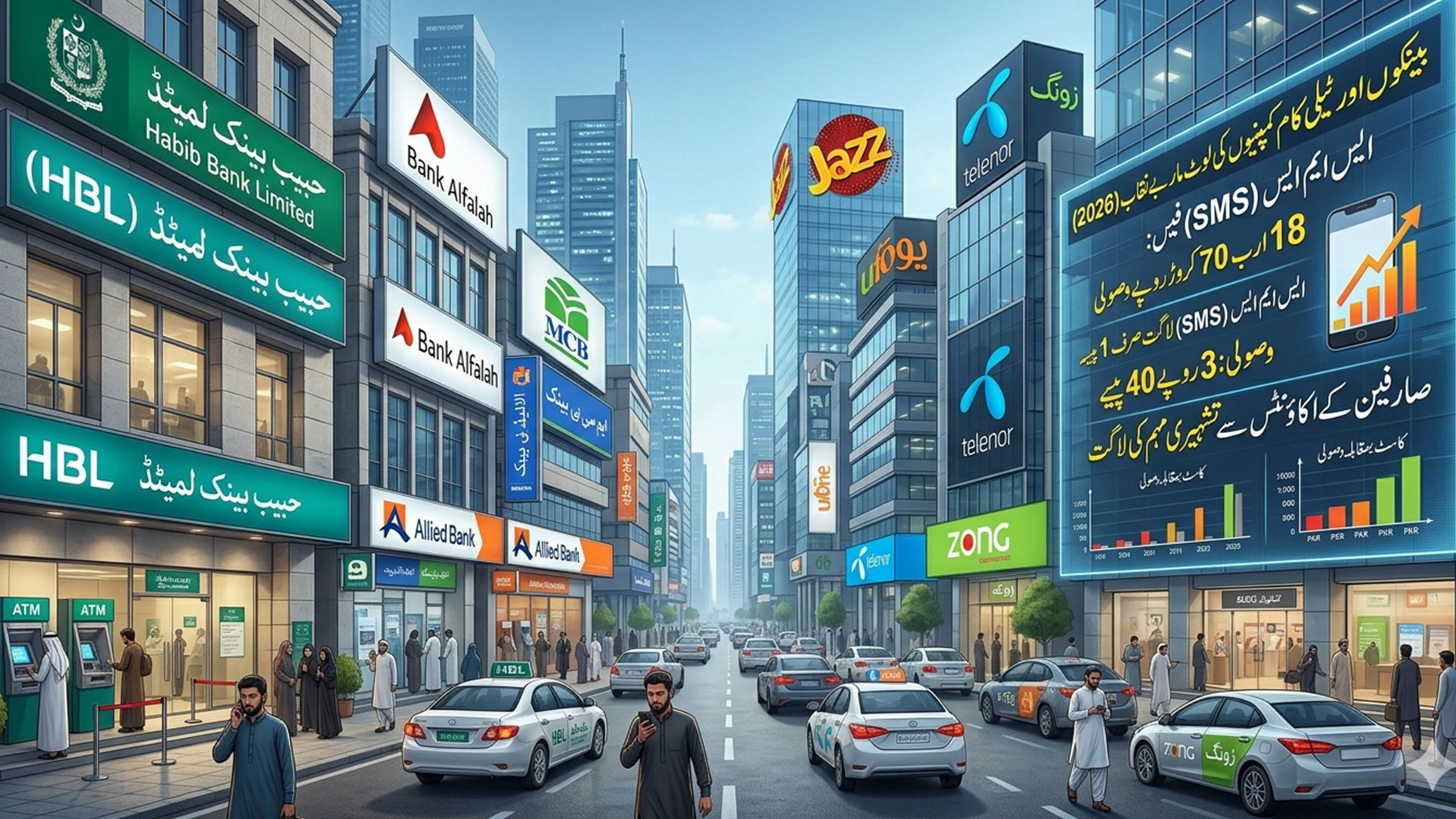 بینکوں اور ٹیلی کام کمپنیوں کی بڑی لوٹ مار پکڑی گئی، ایس ایم ایس سروس چارجز 150 گنا زیادہ وصولی کا انکشاف