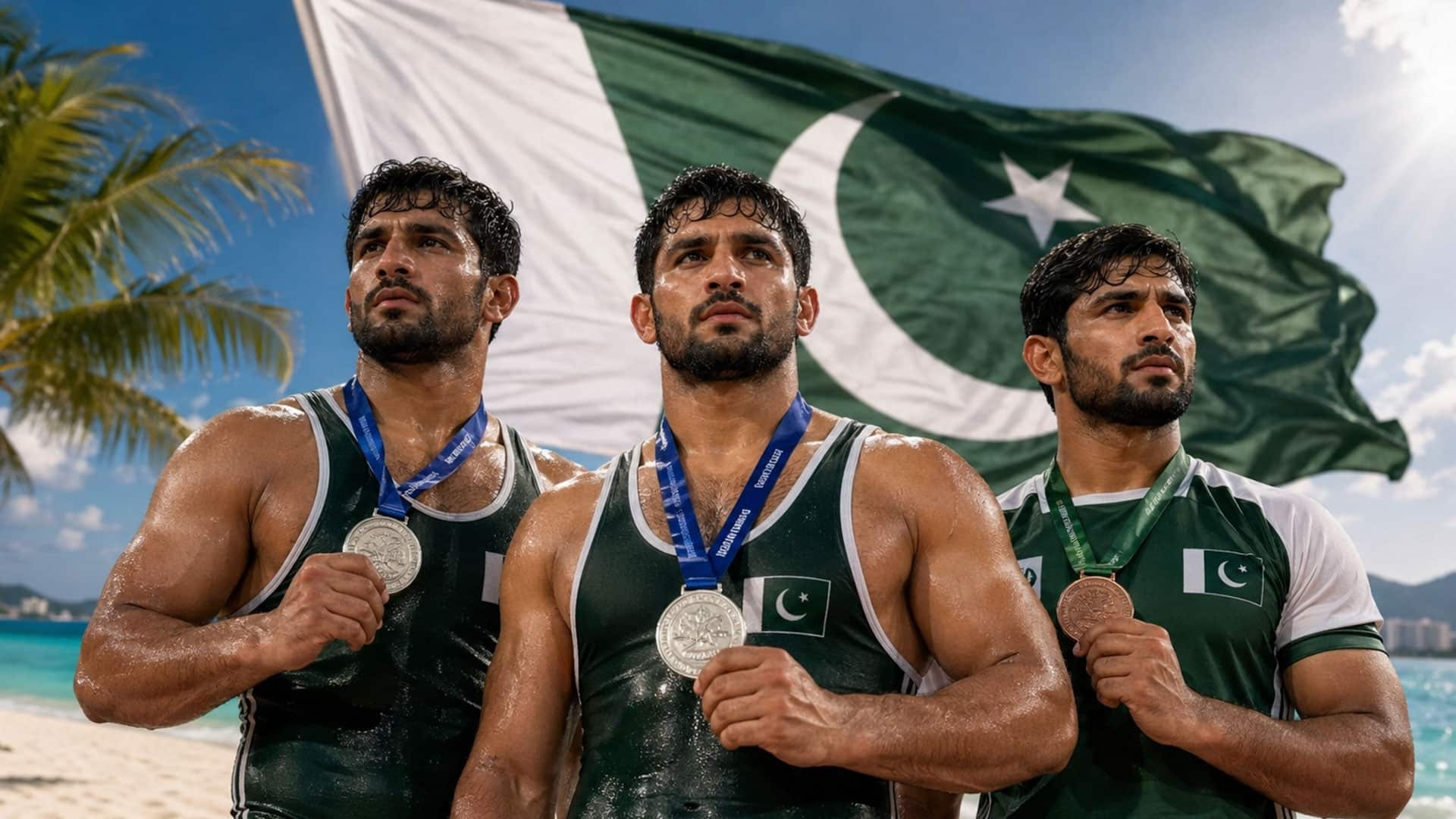 ایشین بیچ گیمز، پاکستانی شاہینوں نے میدان مار لیا، مجموعی طور پر 3 تمغے وطنِ عزیز کے نام