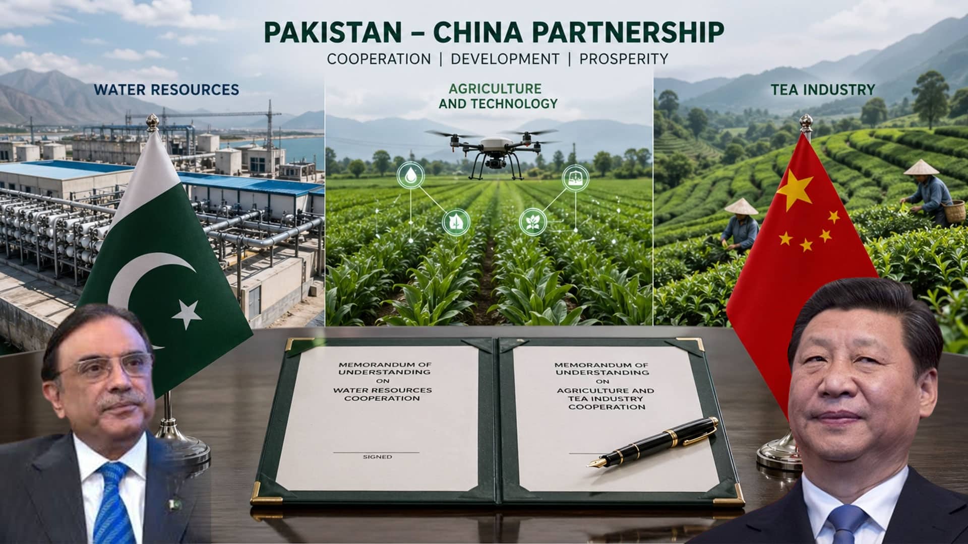 پاک چین دوستی کے نئے افق، صدر زرداری کی موجودگی میں 3 اہم ترین معاہدوں پر دستخط