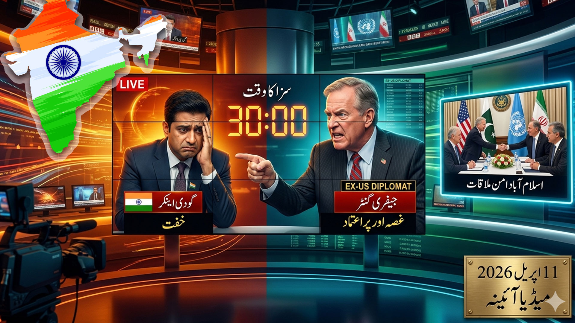گودی میڈیا میں صفِ ماتم، پاکستان کی سفارتی جیت پر مودی سرکار اور بھارتی میڈیا شدید خفت کا شکار، امریکی سفارتکار نے کھری کھری سنا دیں