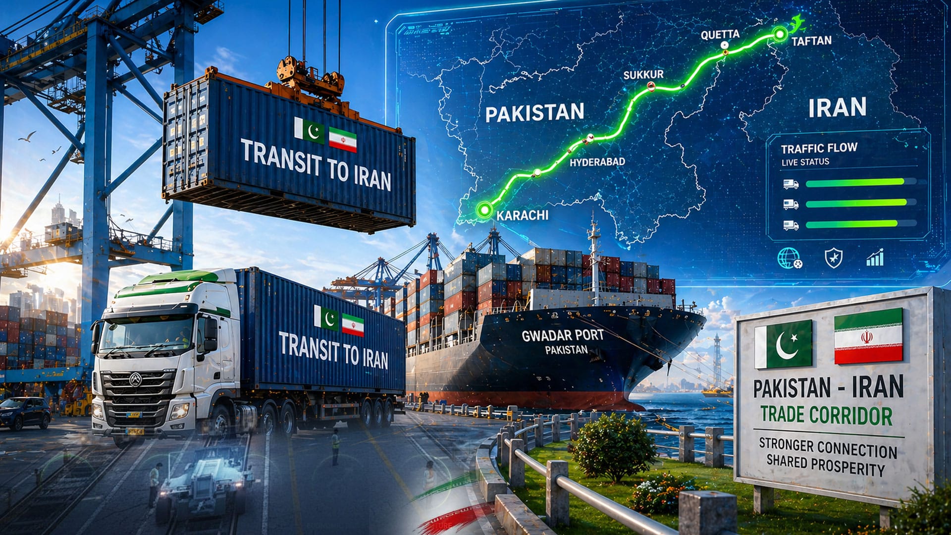 پاکستان علاقائی تجارت کا نیا مرکز، ٹرانزٹ آف گڈز آرڈر 2026 نافذ کر دیا گیا، گوادر بندرگاہ ایران کے لیے بھی کھل گئی