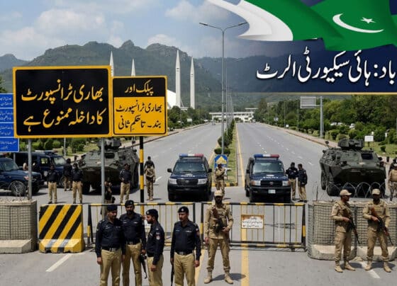 اسلام آباد میں ہائی الرٹ، انتظامیہ کی ٹرانسپورٹرز اور شہریوں کے لیے نئی ہدایات جاری