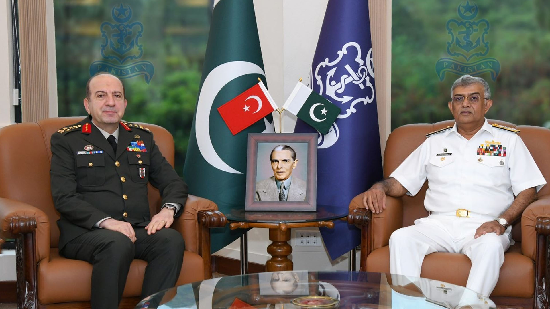 نیول چیف سے ترک جنرل لیونت ارگن کی ملاقات،دفاعی تعاون پر تبادلہ خیال