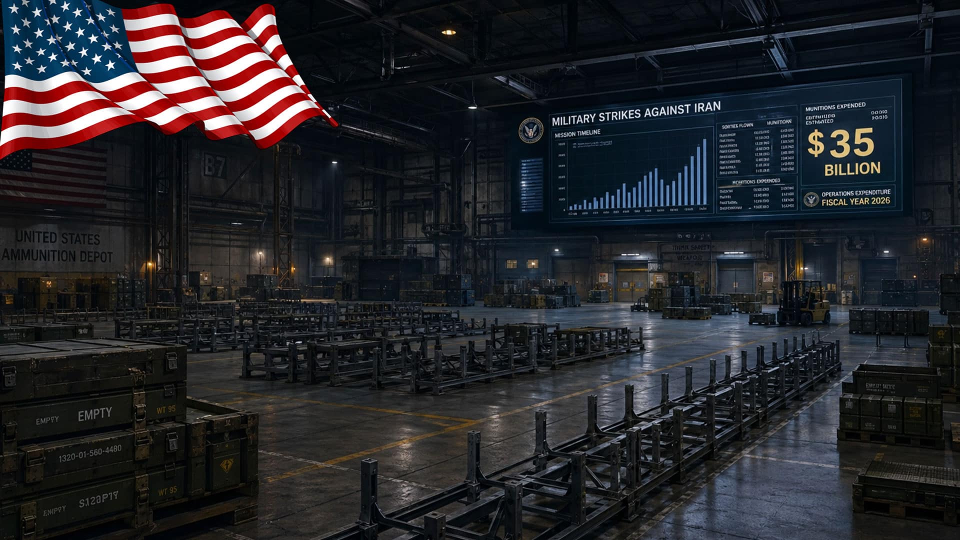 روزانہ ایک ارب ڈالر کا نقصان، ایران جنگ نے امریکا کے مہنگے ترین ہتھیاروں کے ذخائر خالی کر دیے، نیویارک ٹائمز کا انکشاف