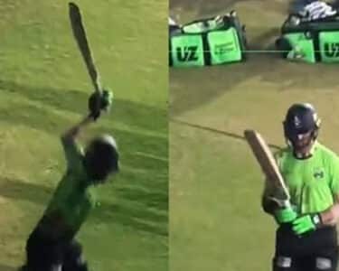 شاہین شاہ آفریدی کا پارہ ہائی،غصے میں اپنا بیٹ توڑ ڈالا؟ ویڈیووائرل