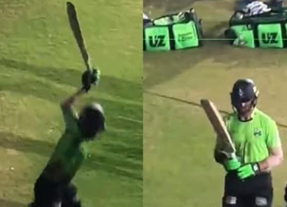 شاہین شاہ آفریدی کا پارہ ہائی،غصے میں اپنا بیٹ توڑ ڈالا؟ ویڈیووائرل