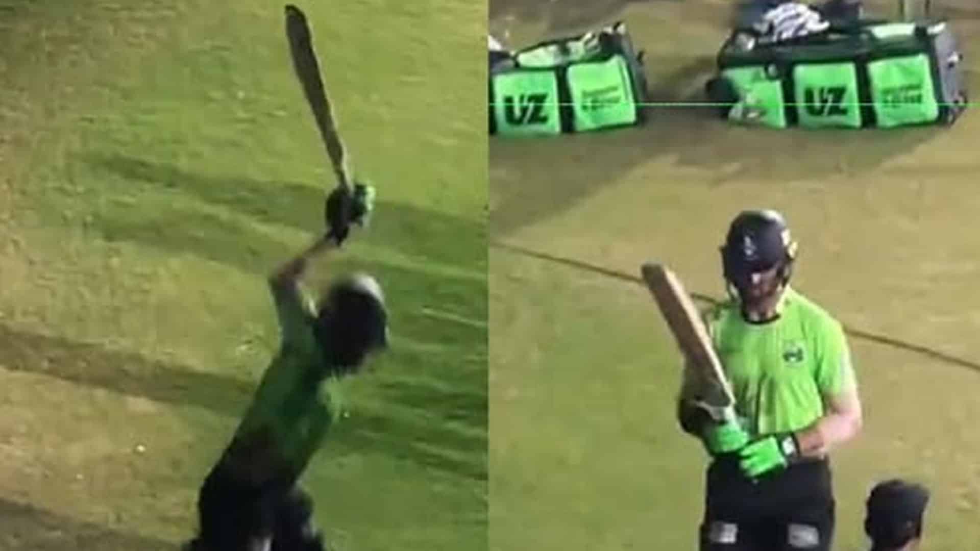 شاہین شاہ آفریدی کا پارہ ہائی،غصے میں اپنا بیٹ توڑ ڈالا؟ ویڈیووائرل