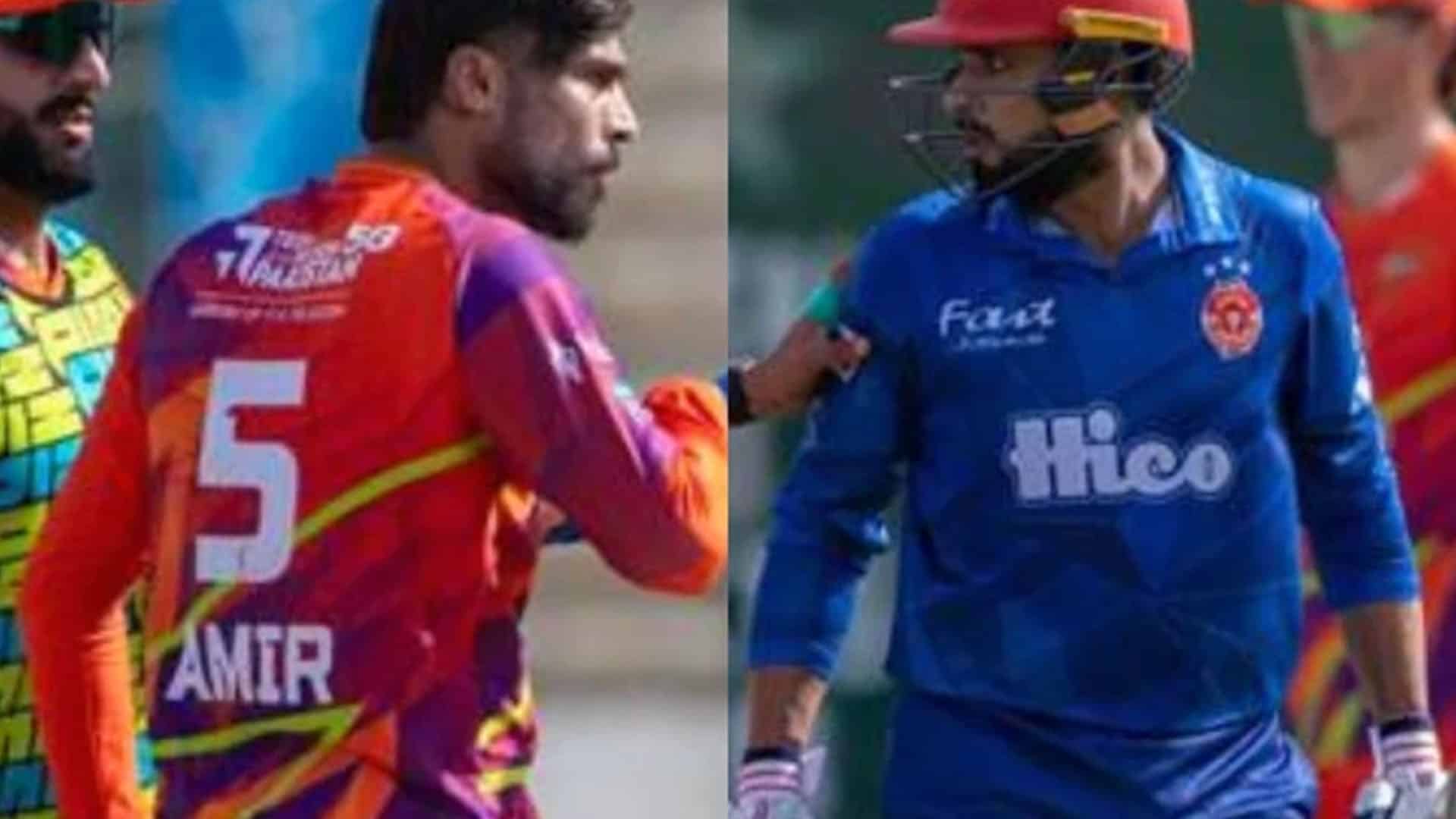 آؤٹ ہونے پر غصہ، فہیم اشرف اور محمد عامر کو مہنگا پڑ گیا