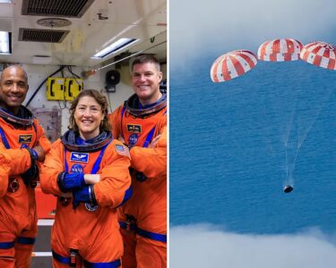 آرٹیمس مشن 2 : خلابازوں کی چاند کے گرد تاریخی سفر کے بعد زمین پر واپسی