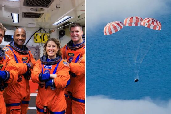 آرٹیمس مشن 2 : خلابازوں کی چاند کے گرد تاریخی سفر کے بعد زمین پر واپسی