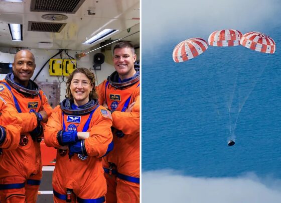 آرٹیمس مشن 2 : خلابازوں کی چاند کے گرد تاریخی سفر کے بعد زمین پر واپسی