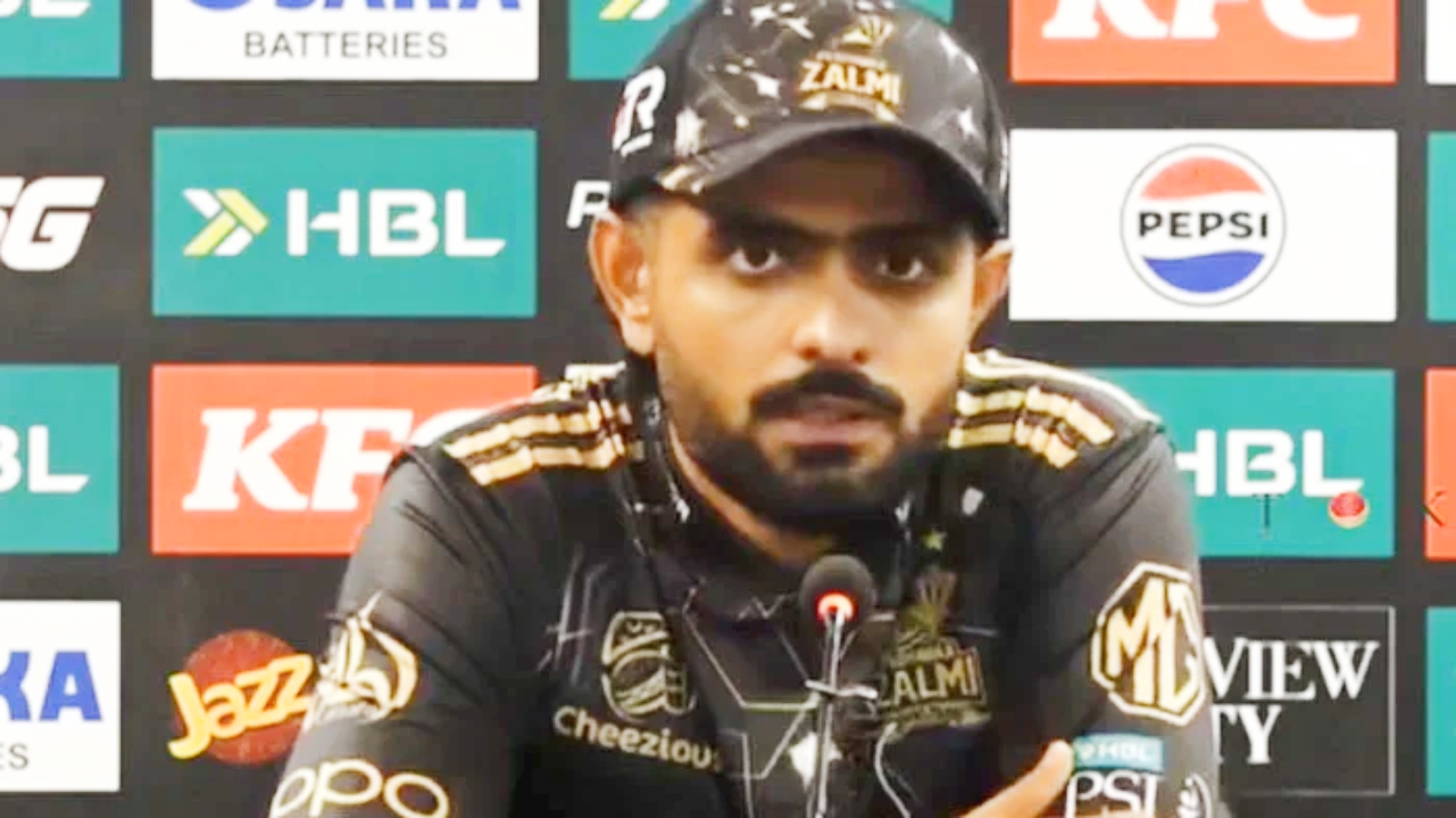 زلمی کا جو مومینٹم بن گیا ہے اسکو برقرار رکھنے کی کوشش کرینگے ، بابر اعظم