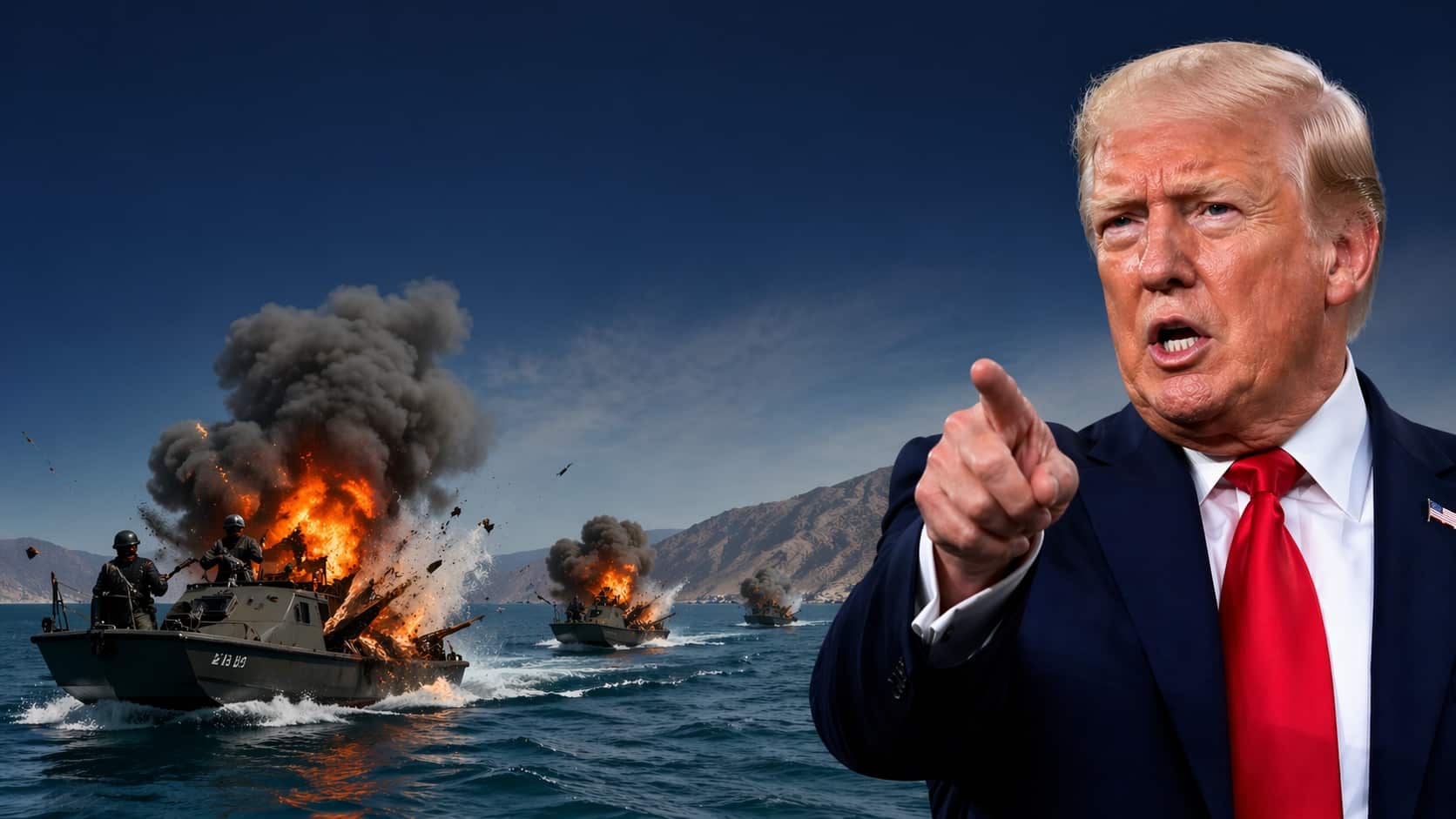 آبنائے ہرمز میں بارودی سرنگیں بچھانے والی ہر کشتی کو تباہ کردیا جائے، امریکی صدر ڈونلڈ ٹرمپ