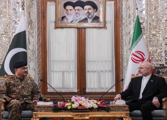 فیلڈ مارشل عاصم منیر کی اسپیکر ایرانی پارلیمنٹ باقر قالیباف سے ملاقات