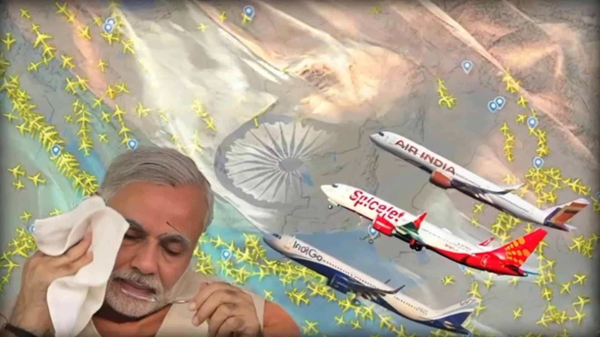بھارتی ایوی ایشن مسلسل تنزلی کا شکار ، مودی کو دنیا بھر میں رسوائی کا سامنا