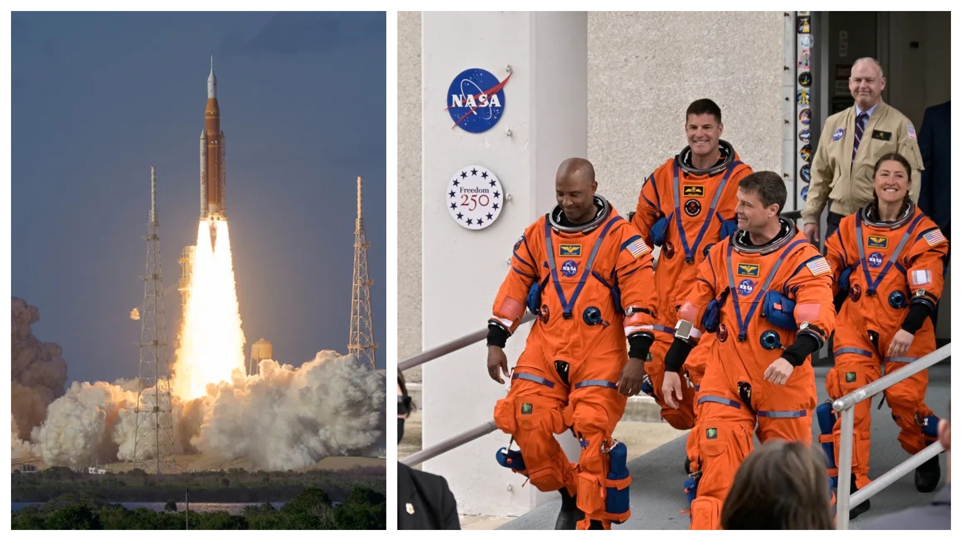 ناسا کا تاریخی مشن ’آرٹیمس ٹو‘ 53 سال بعد انسان کو لے کر چاند کیجانب روانہ