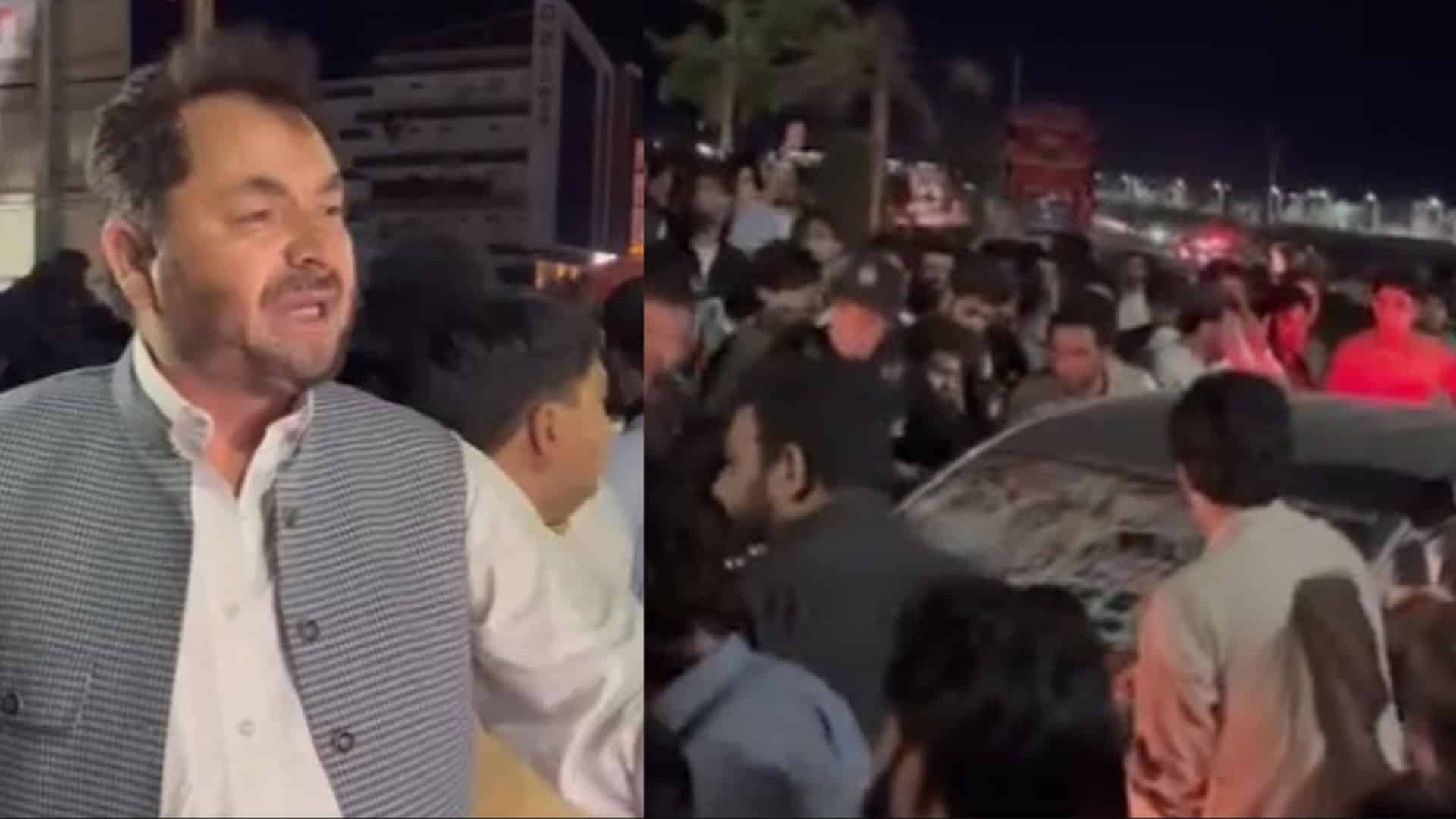 پشاور،احتجاج کے دوران کشیدگی،مظاہرین کا سرکاری املاک پر دھاوا