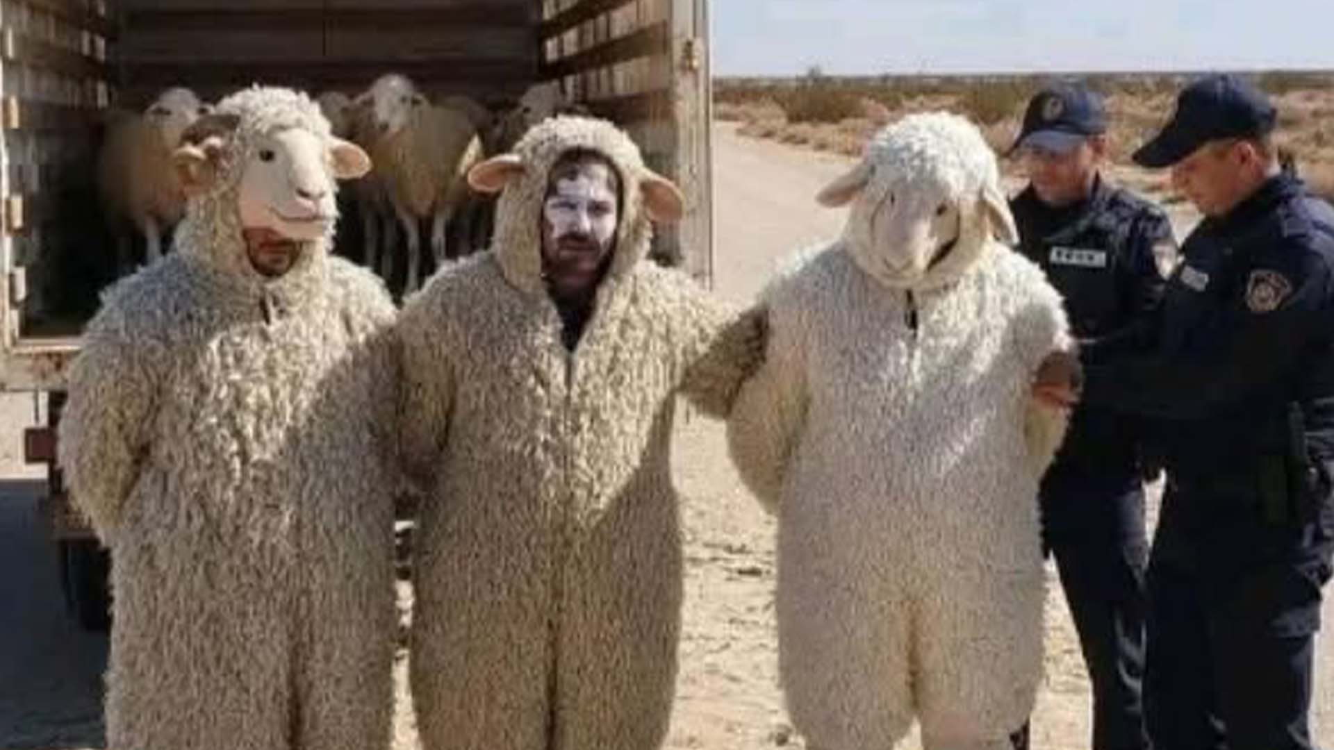 بھیڑ بن کر اسپین جانے کی کوشش، تین افراد گرفتار