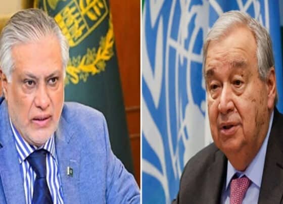 اسحاق ڈار ، سیکرٹری جنرل اقواممتحدہ