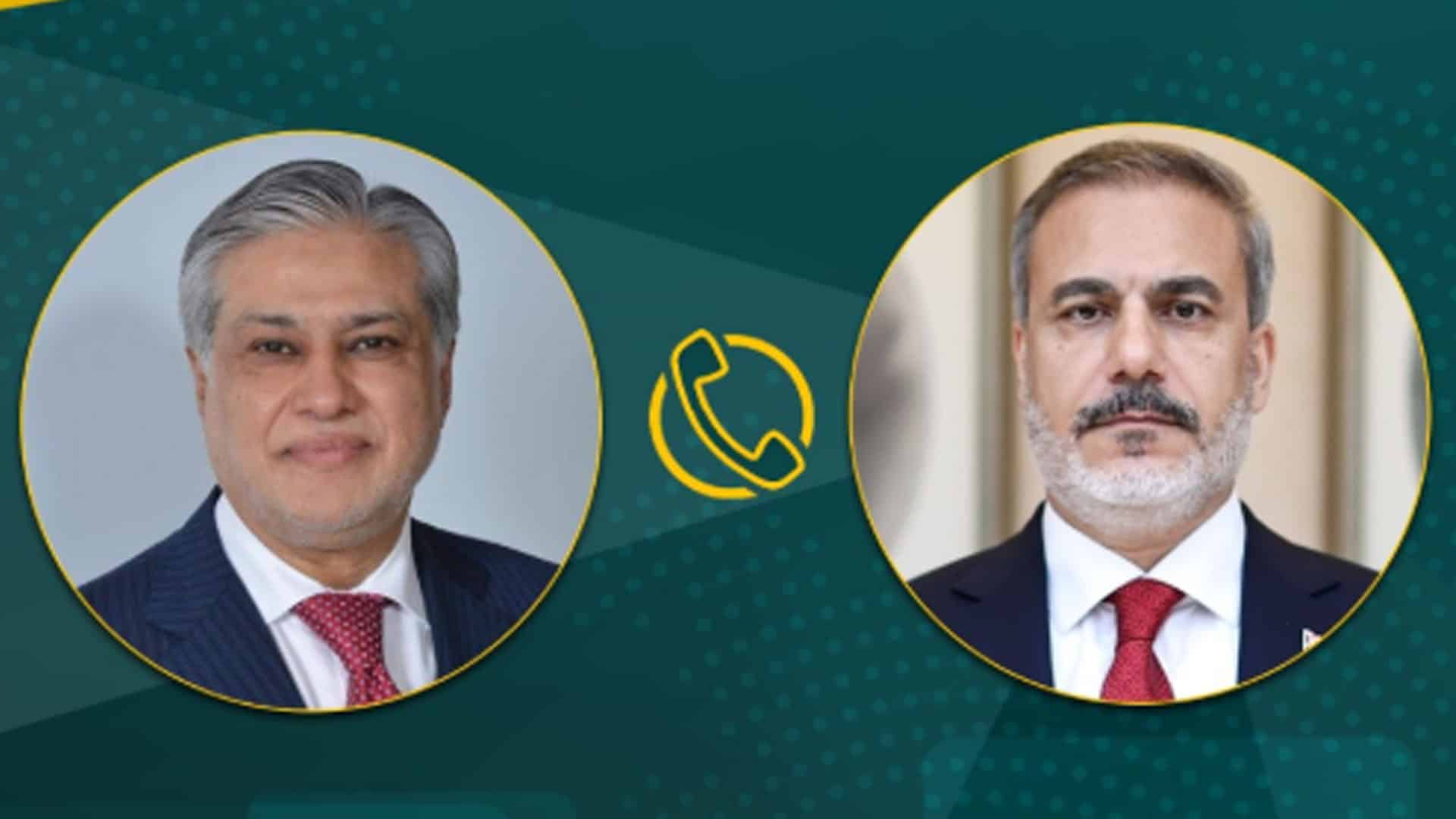 اسحاق ڈاراور ترک وزیر خارجہ کی گفتگو، علاقائی صورتحال اور سفارتکاری پر زور