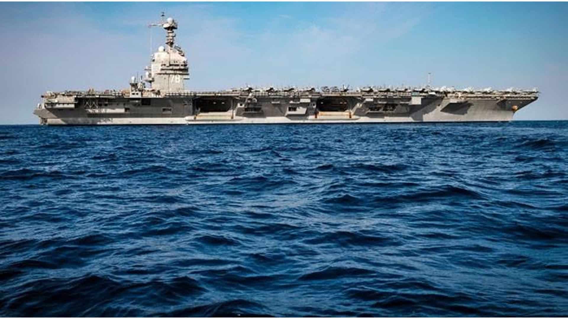 امریکہ کا مشرق وسطی میں تعینات طیارہ بردار جہاز جیرالڈ فورڈ کی واپسی کا فیصلہ