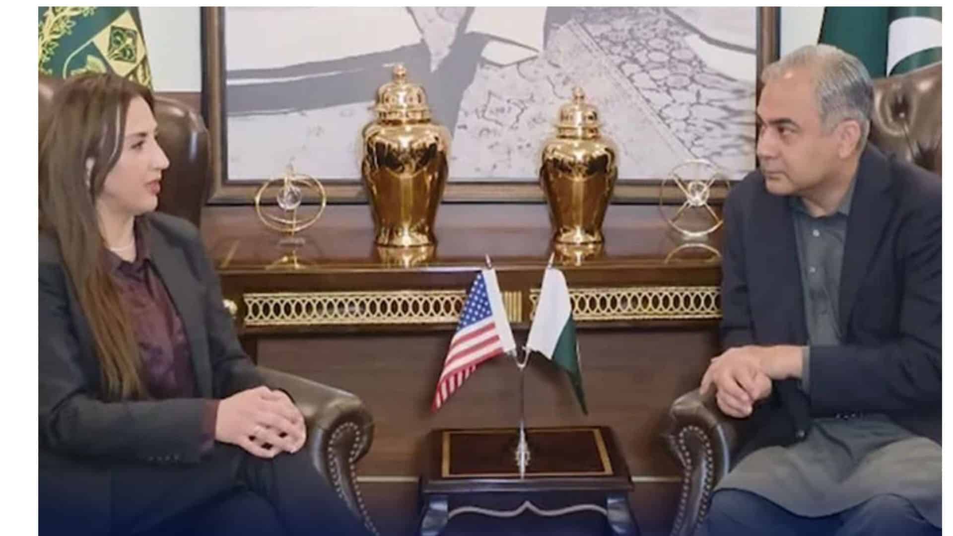 سیکیورٹی  وفود کی آمد پر بات چیت، وزیر داخلہ محسن نقوی امریکی سفارتخانے پہنچ گئے