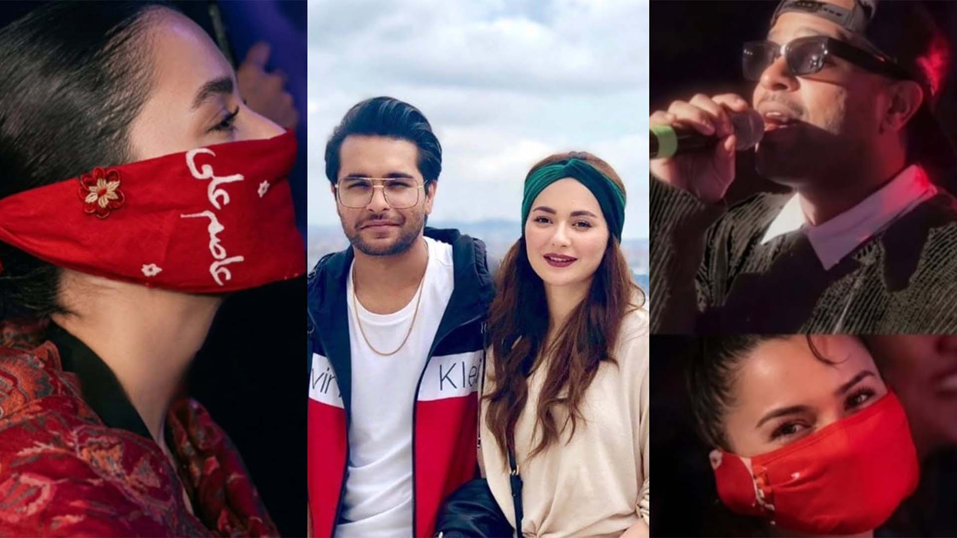 ہانیہ عامر اور عاصم اظہر پھر خبروں میں، بینڈانا نے سوشل میڈیا پر ہلچل مچا دی