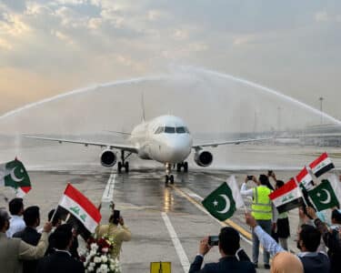 پاکستان، عراق فضائی رابطہ 86 دن بعد بحال، بغداد سے پہلی پرواز کراچی پہنچ گئی