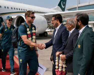 آسٹریلوی کرکٹ ٹیم پاکستان پہنچ گئی، راولپنڈی میں پہلا میچ