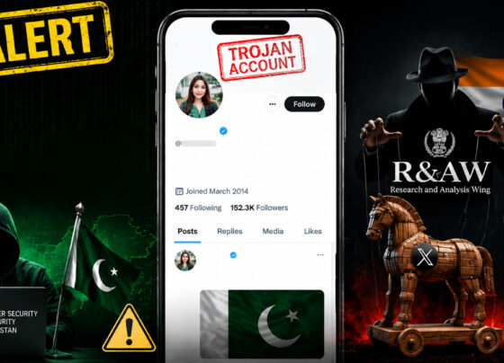 ’ایکس‘ پر ایک اور حسینہ ’را‘ کا اکاؤنٹ نکلا