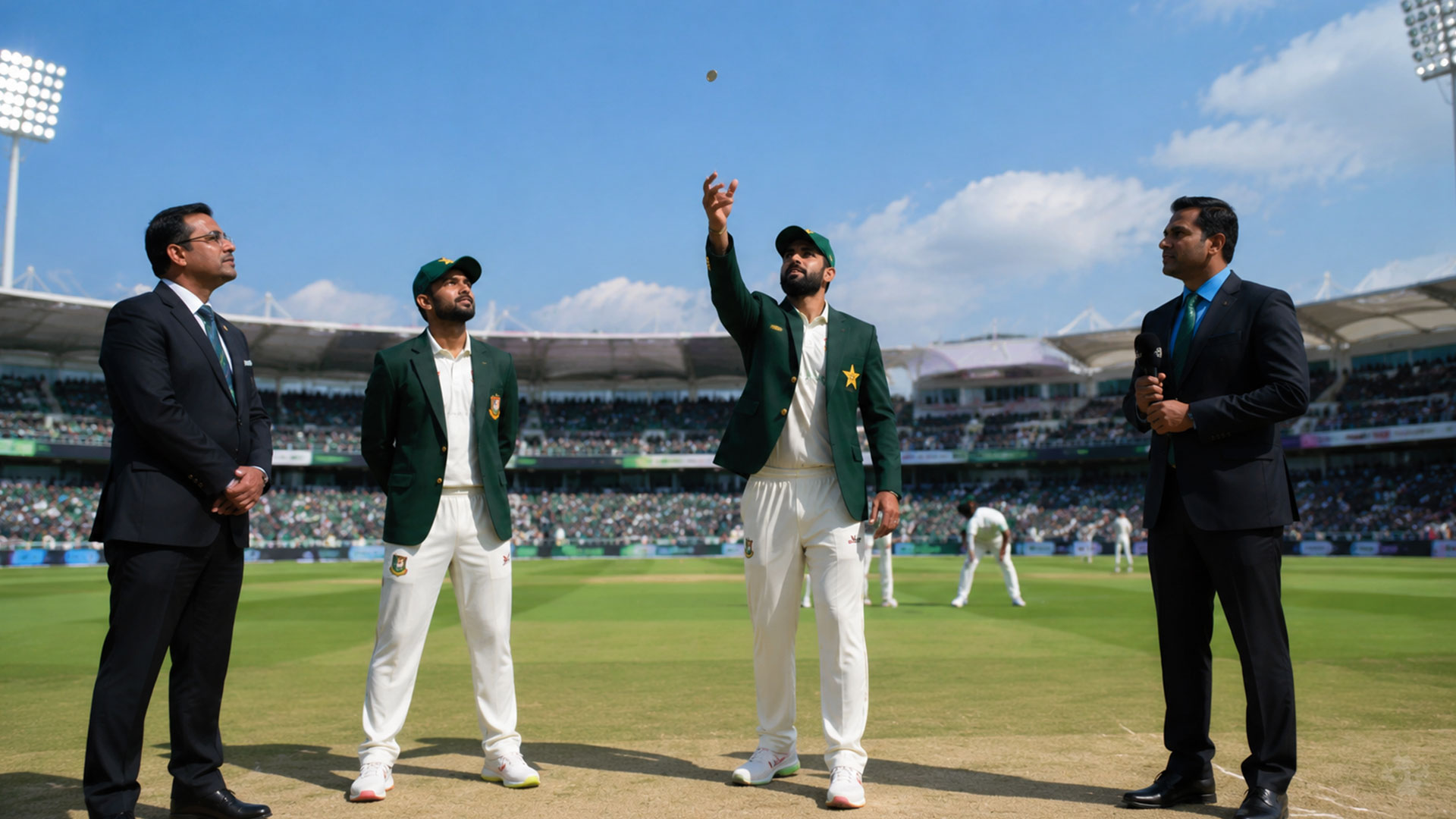 دوسرا ٹیسٹ، پاکستان کا ٹاس جیت کر فیلڈنگ کا فیصلہ، سیریز بچانے کے لیے پلینگ الیون میں بڑی تبدیلیاں