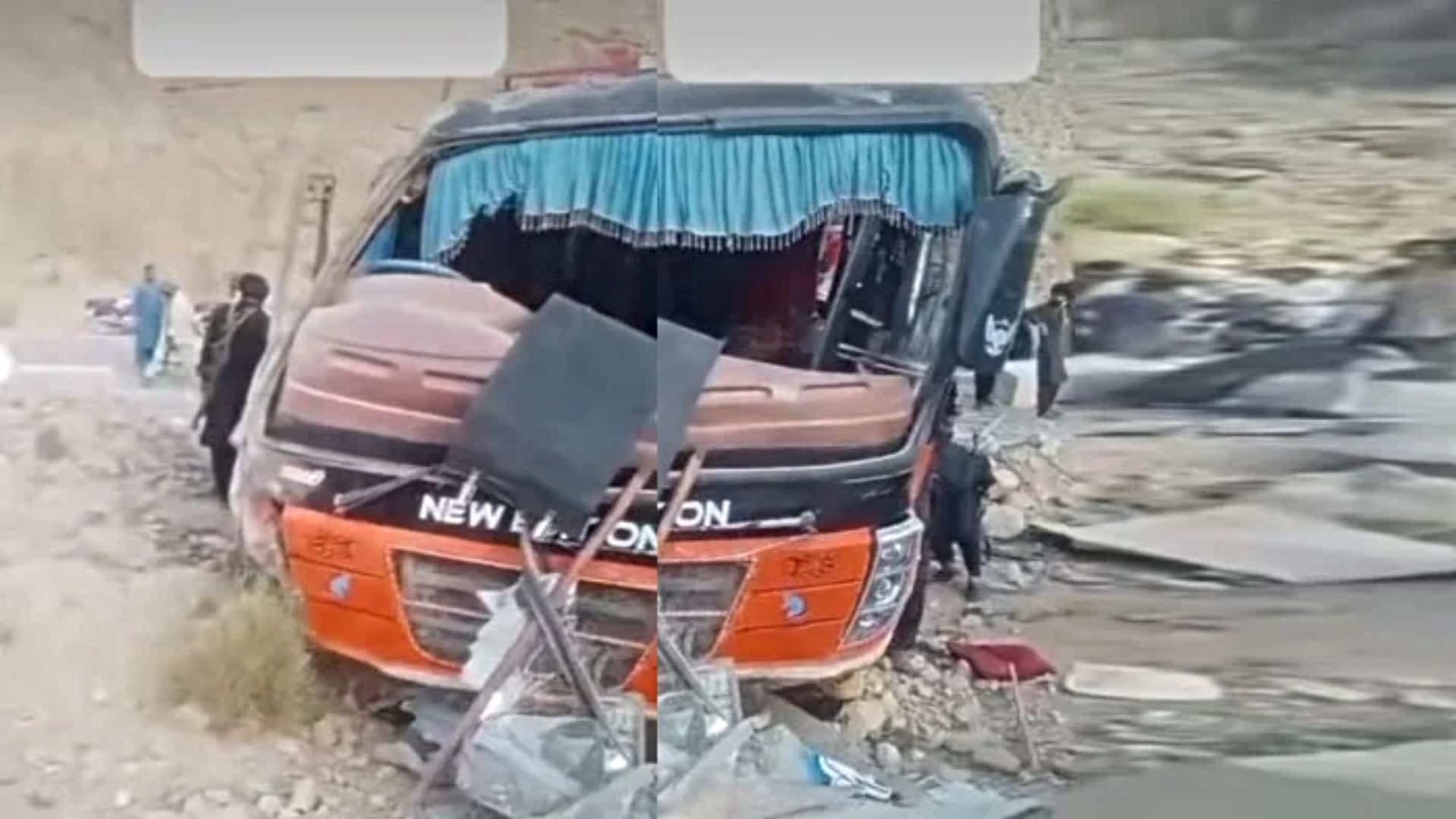 جھل مگسی : ایم 8 پر مسافر کوچ الٹنے سے 7 مسافرجاں بحق