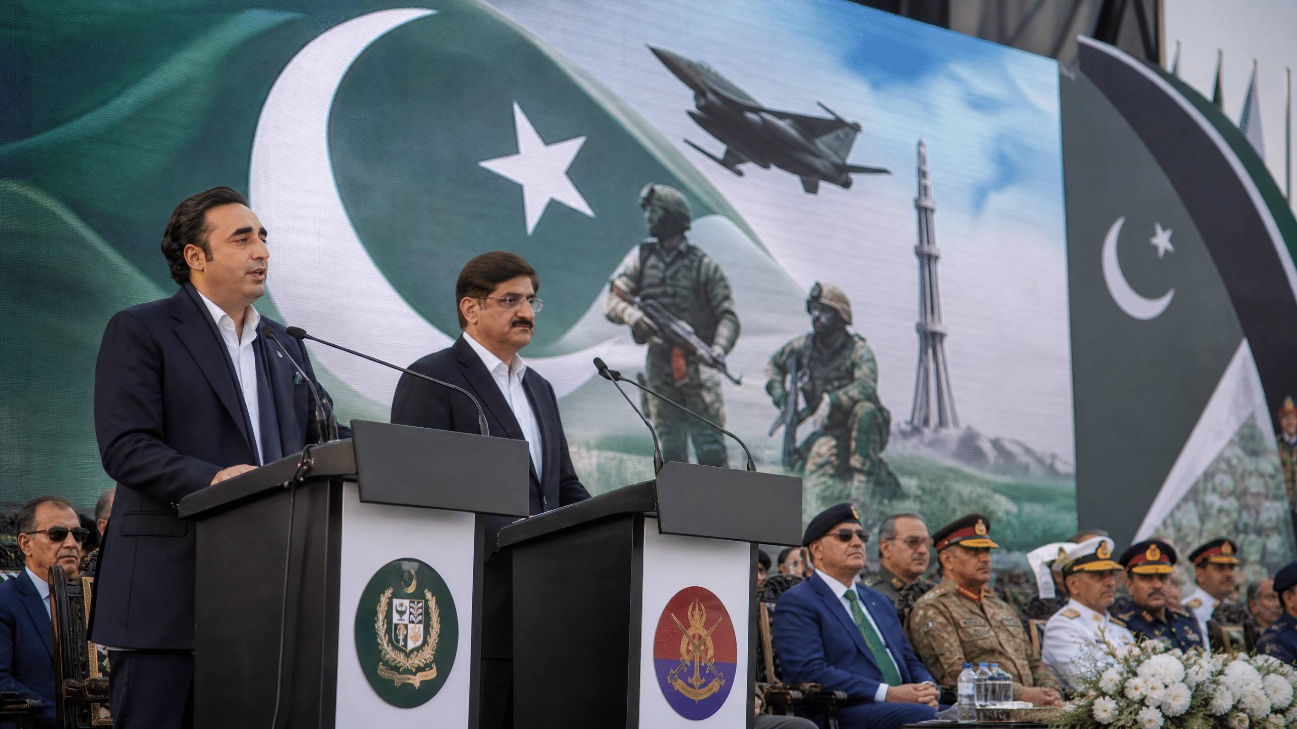 ’معرکہ حق‘ کی پہلی سالگرہ، کراچی میں یادگاری تقریب، بلاول بھٹو اور مراد علی شاہ کا دشمن کو منہ توڑ جواب دینے پر مسلح افواج کو خراجِ تحسین