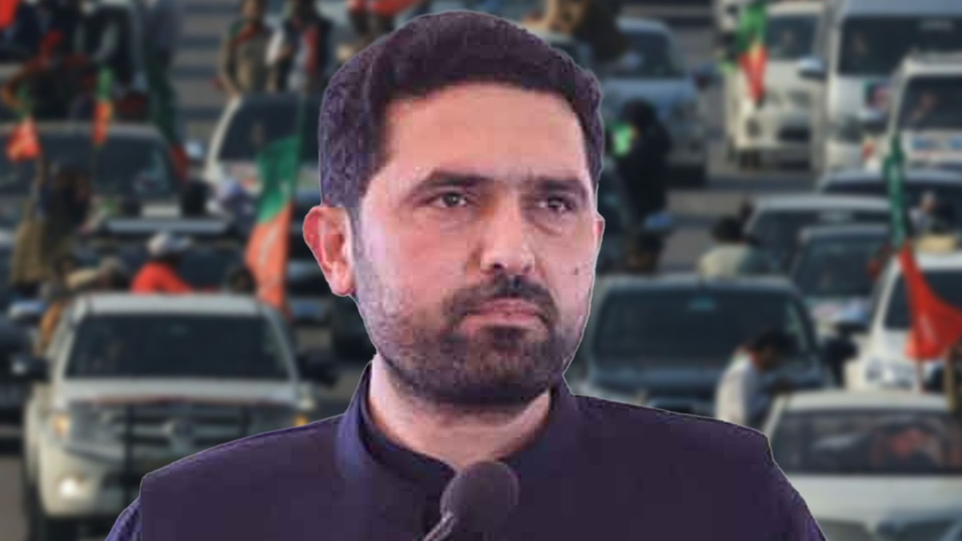 سہیل آفریدی کا شاہانہ پروٹوکول ،درجنوں گاڑیوں کا قافلہ لے کر بنوں پہنچ گئے