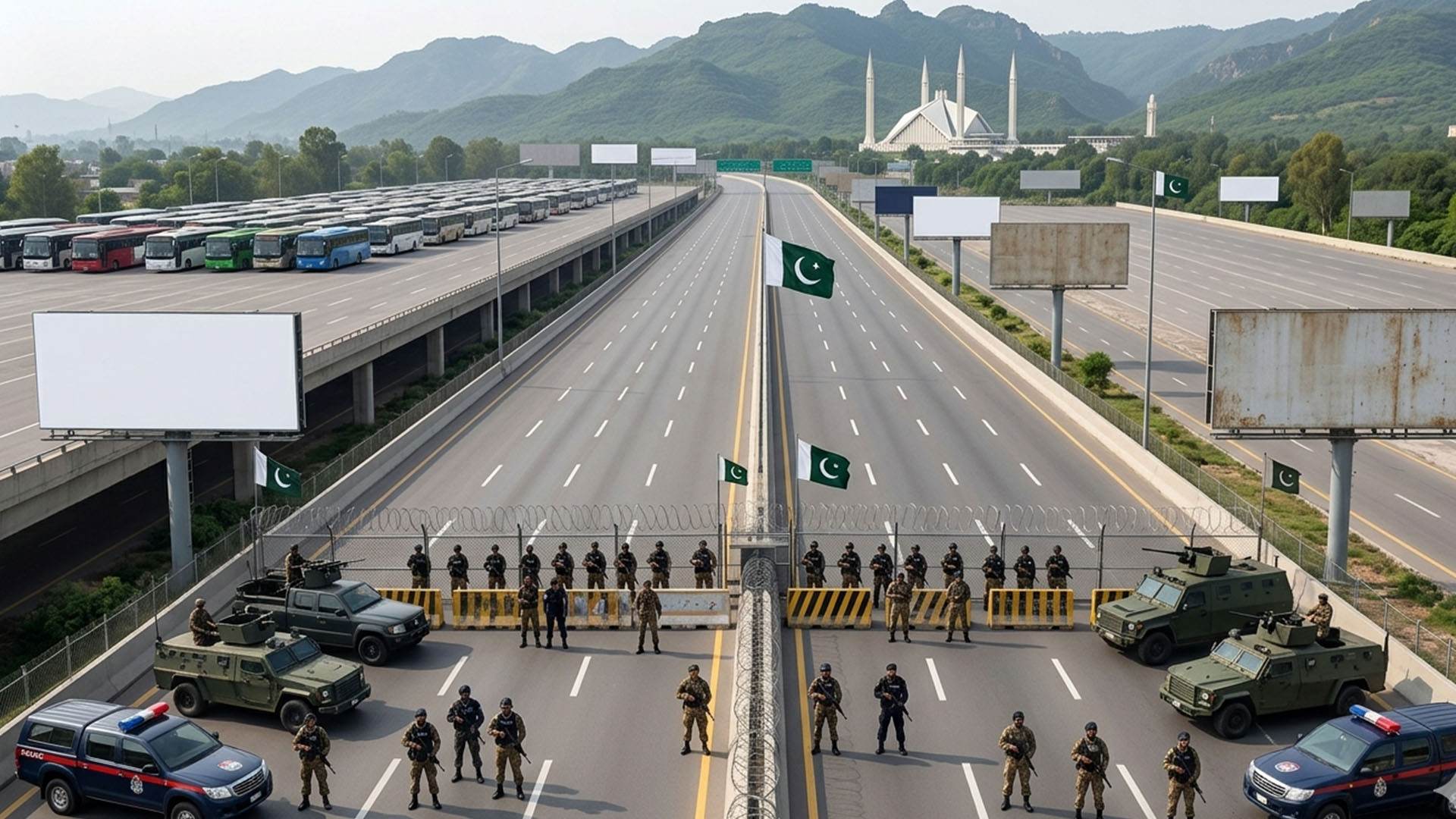 اسلام آباد میں معرکۂ حق تقریبات، فیض آباد اور ڈائیو بس اڈا بند ، ٹریفک ڈائیورشن پلان نافذ
