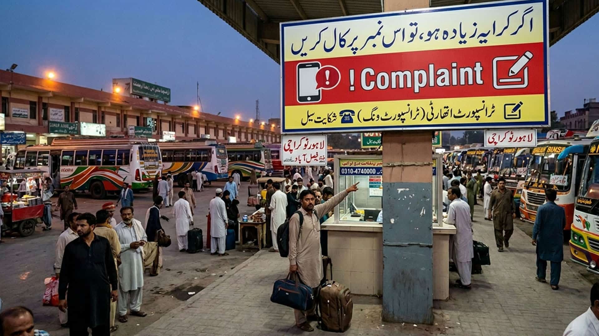 آپ سے زیادہ کرایہ لیا جائے تو فوراً اس نمبر پرشکایت درج کرائیں