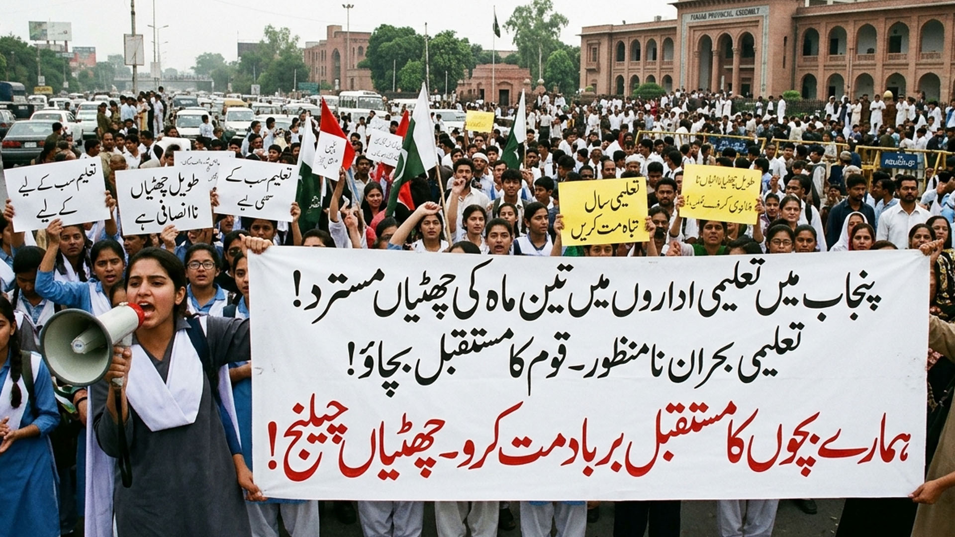 پنجاب کے تعلیمی اداروں میں تین ماہ کی تعطیلات کے فیصلے کو چیلنج کر دیا گیا