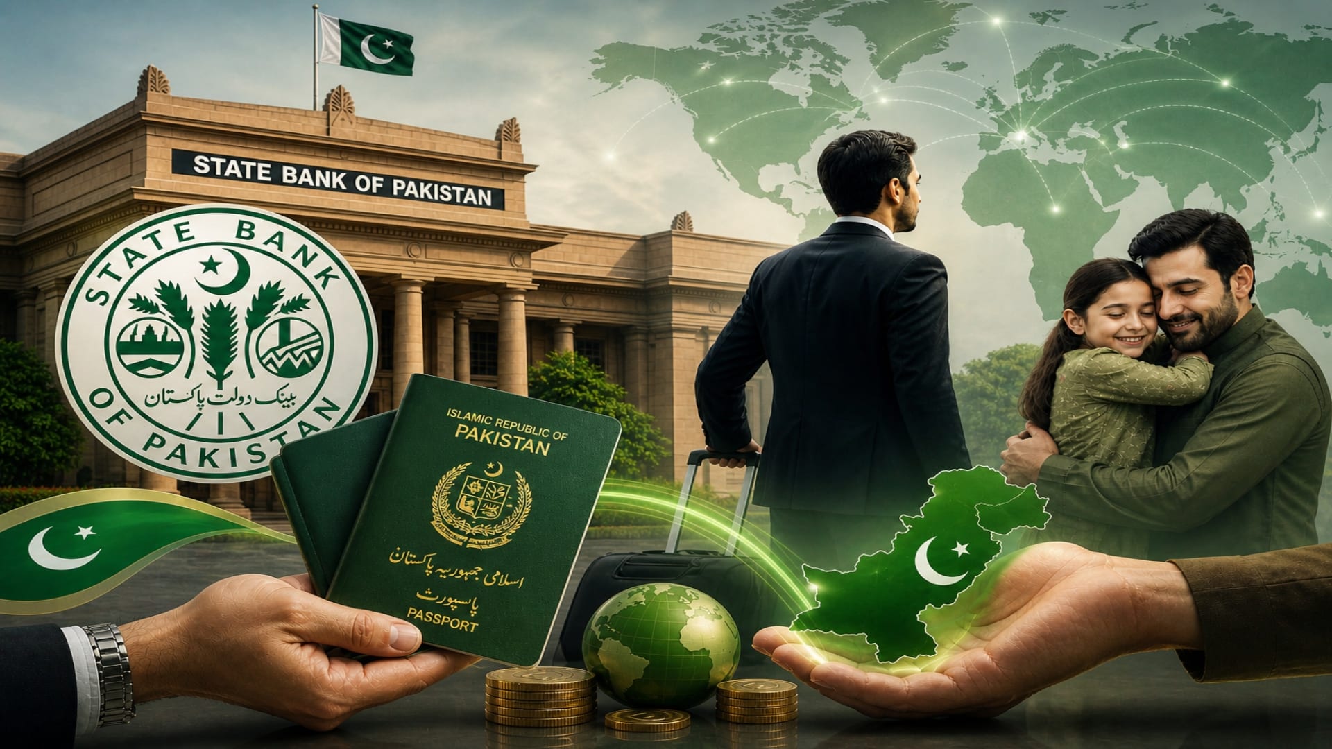 اوورسیز پاکستانیوں کیلئے خوشخبری ، اسٹیٹ بینک کی جانب سے اہم اعلان